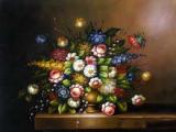 classical flower oil painting